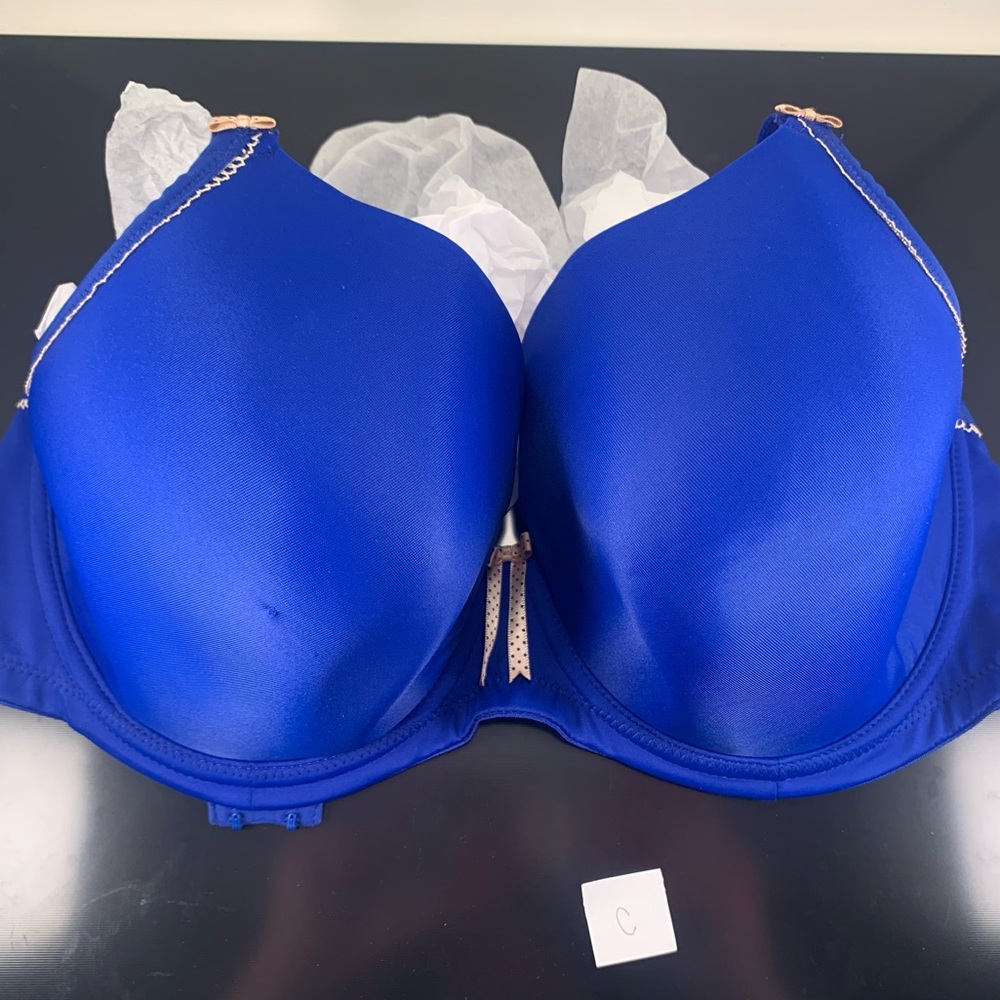 Elomi Bijou 36G blue EUC